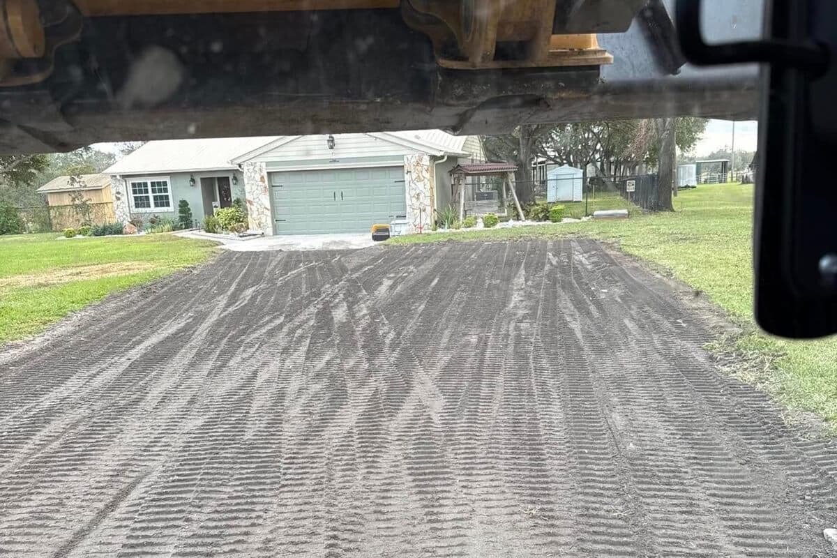 Residential land grading project